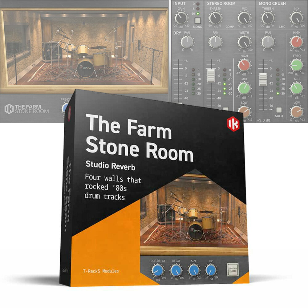 IK Multimedia T-RackS The Farm Stone Room メール納品 メーカープロモーション 5/7まで