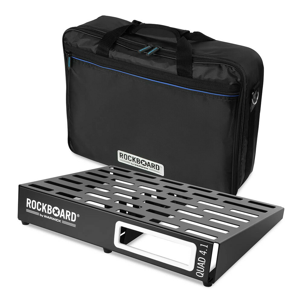 Effector Case - RockBoard by Warwick QUAD 4.1, Pedalboard with Gig Bag [RBO B 4.1 QUAD B]