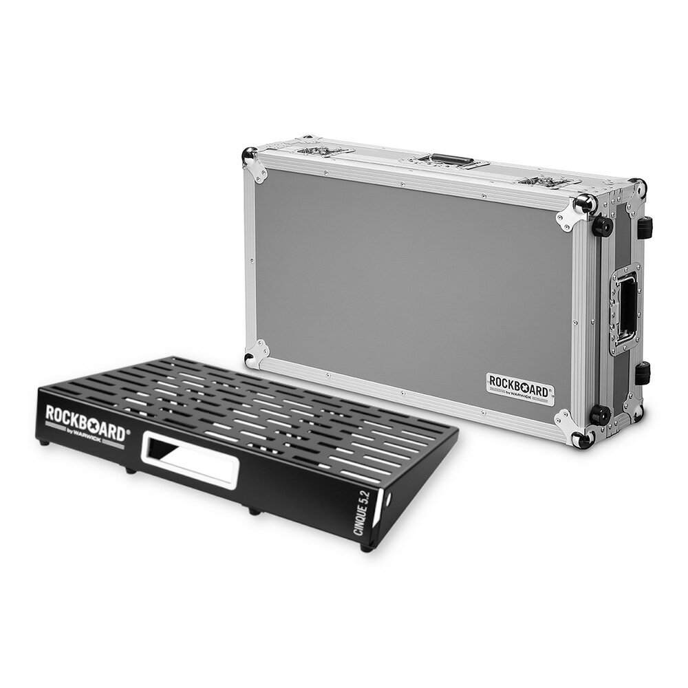 Effector Case - RockBoard by Warwick CINQUE 5.2, Pedalboard with Flight Case [RBO B 5.2 CINQUE C]