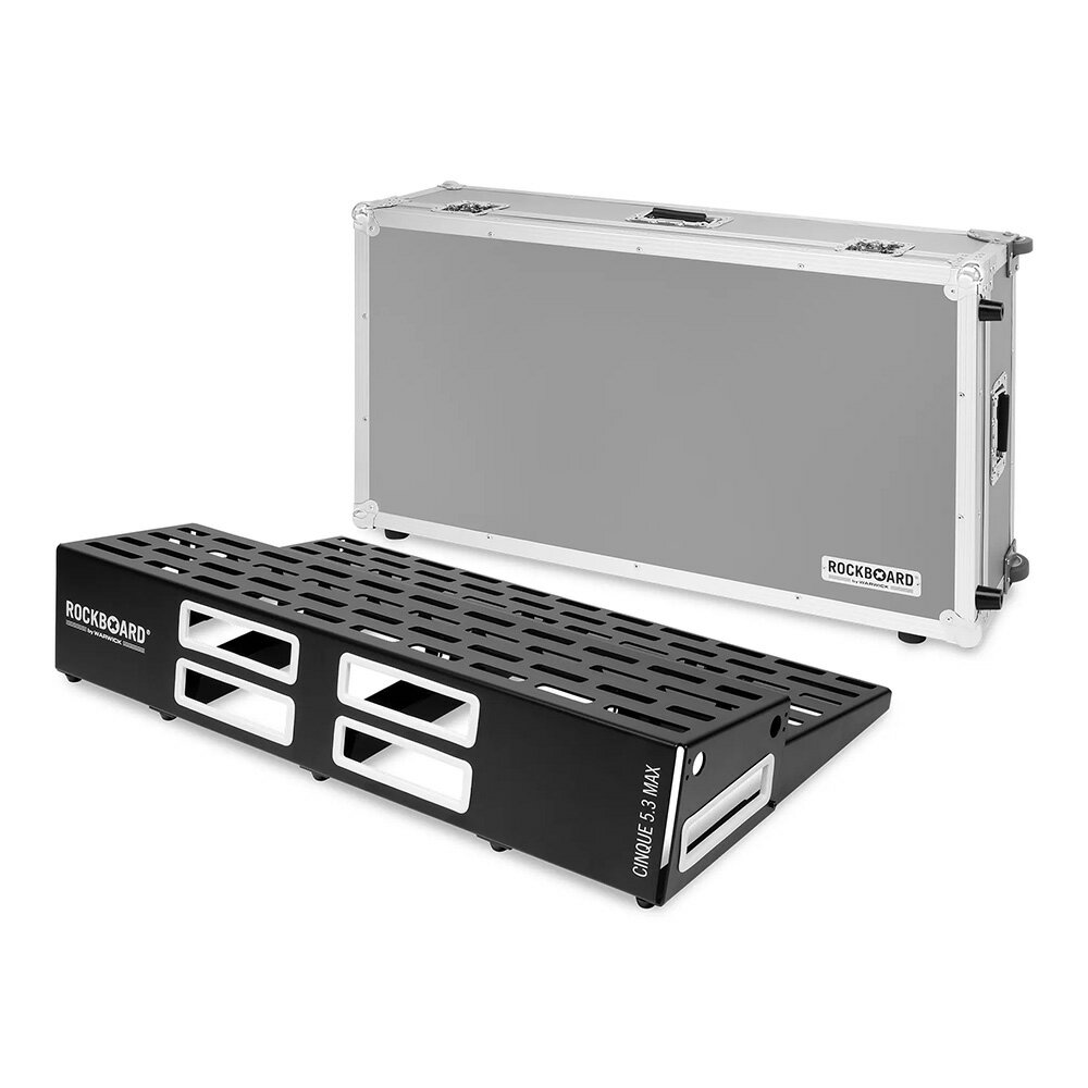 Effector Case - RockBoard by Warwick CINQUE 5.3 MAX, Pedalboard with Flight Case [RBO B 5.3 CINQ MAX C]