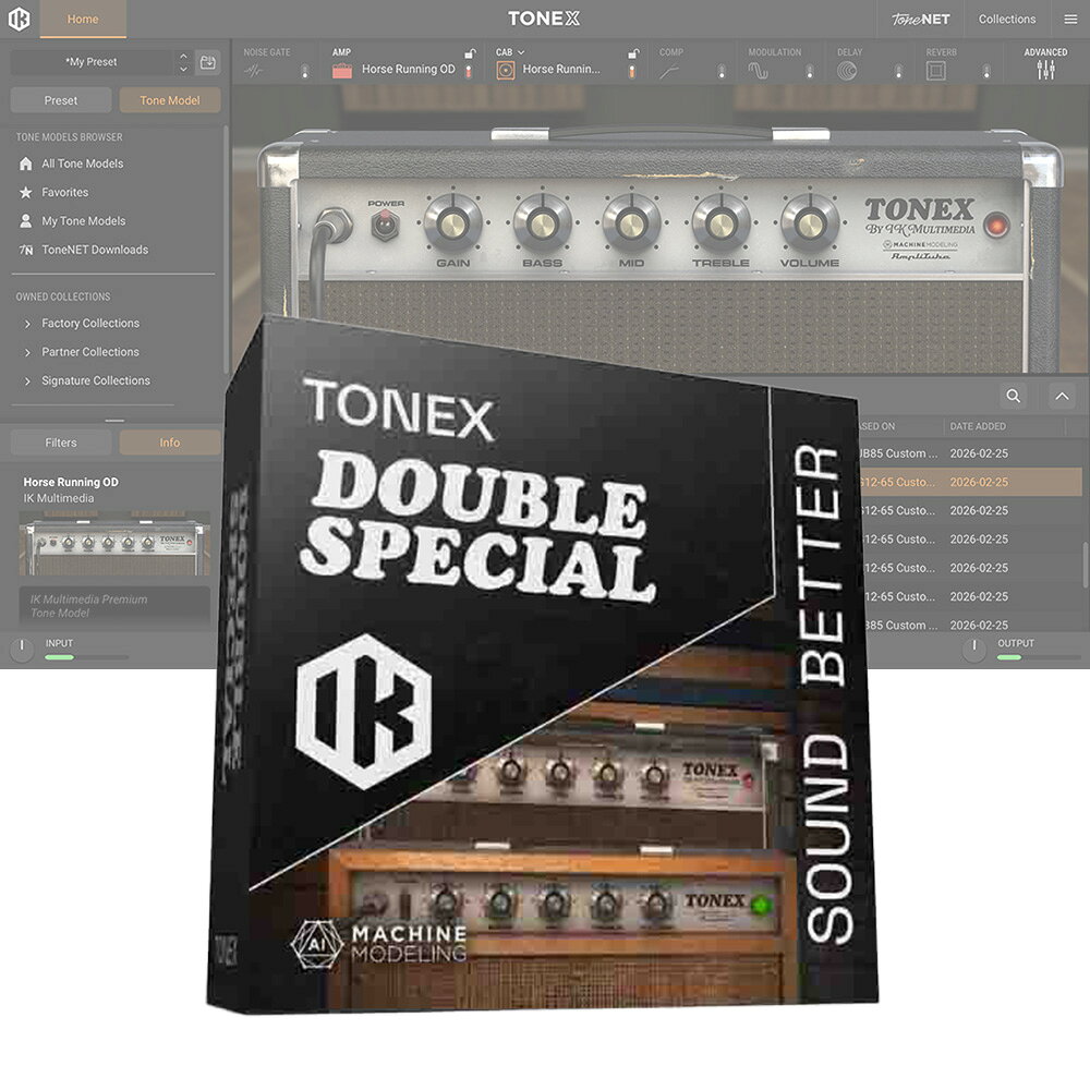 IK Multimedia TONEX Double Special [メール納品]