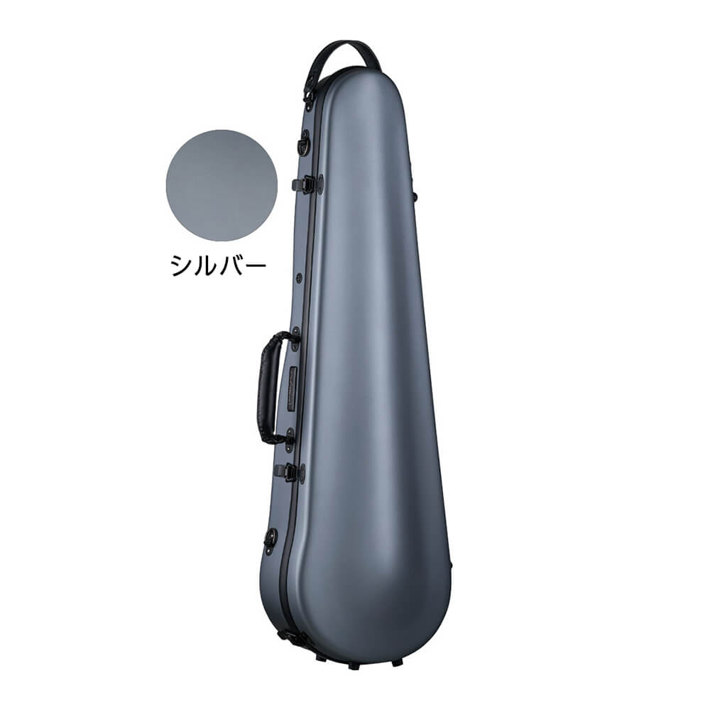 Carbon Mac CFV-2S S-SLV サテン シルバー【軽量かつ頑丈なバイオリン用カーボンファイバー製ケース】