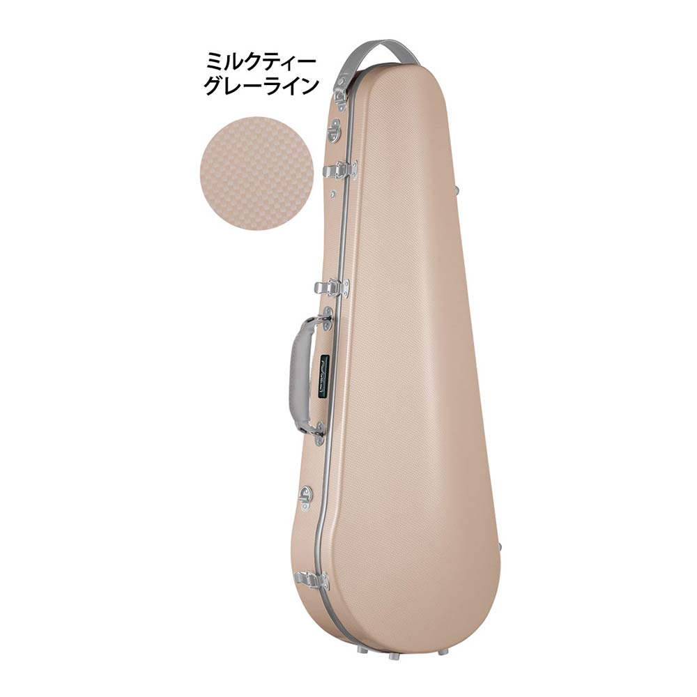 Carbon Mac CFA-2 MLT GL ミルクティー グレーライン【軽量かつ頑丈なビオラ用カーボンファイバー製ケース】