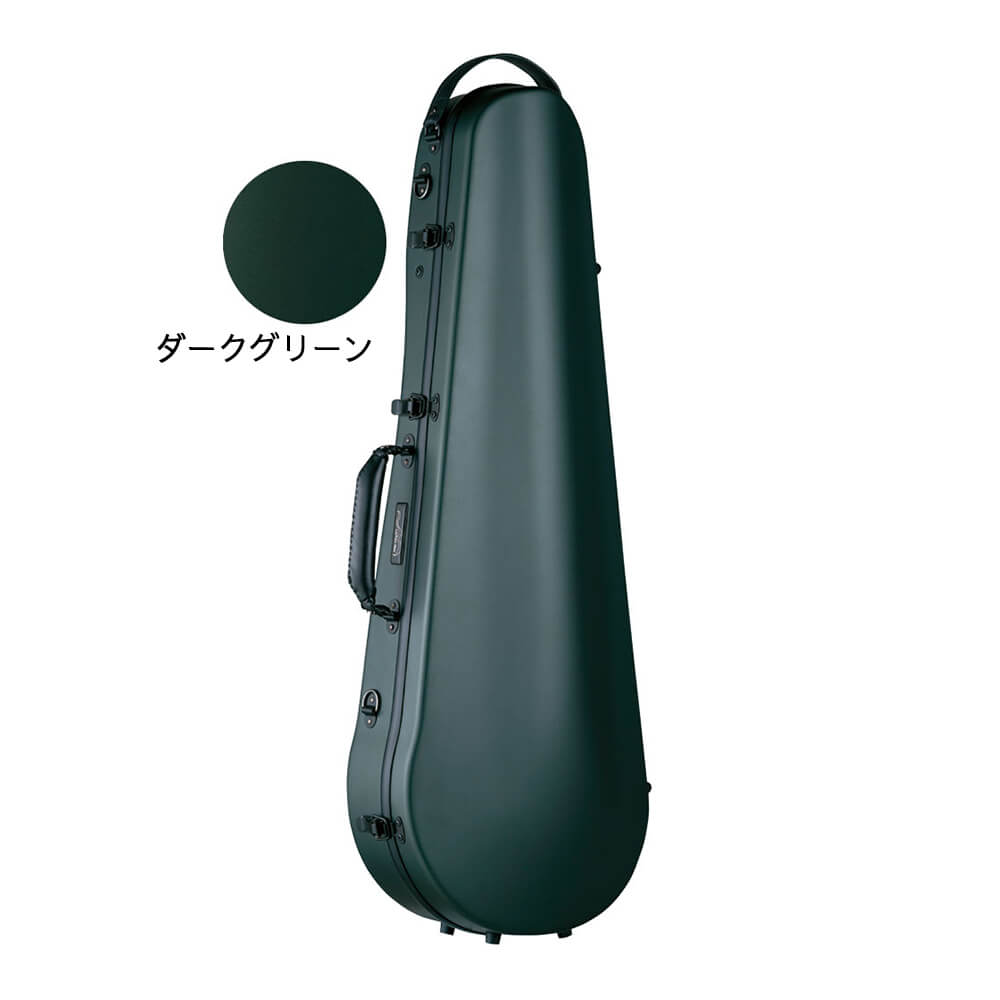 Carbon Mac CFA-2S S-GRN サテン ダークグリーン【軽量かつ頑丈なビオラ用カーボンファイバー製ケース】