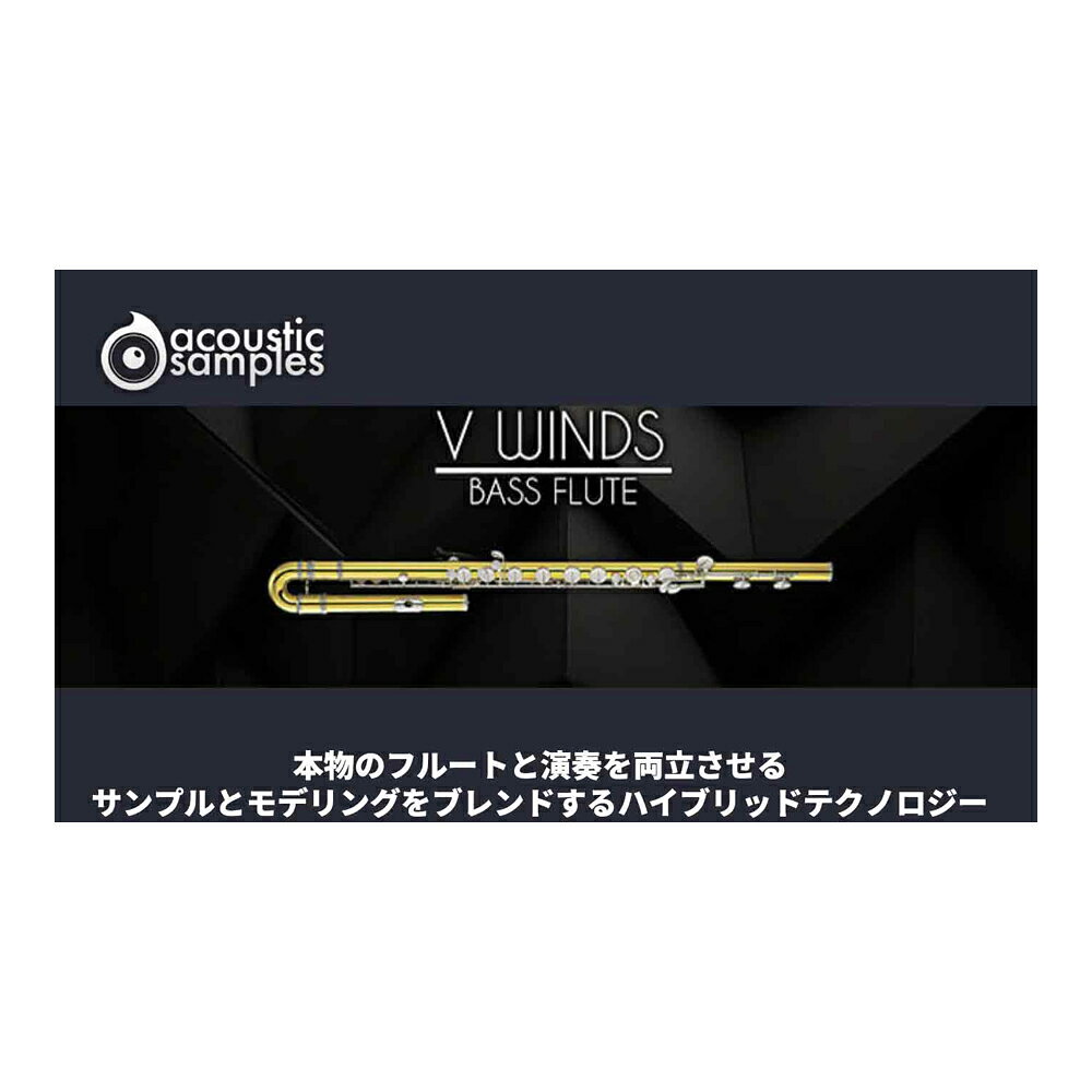 トピックスショッピングクレジット分割48回払いまで金利手数料0%！期間限定 2026年11月30日まで30,000円（税込）以上のお買い物が対象となります。本キャンペーンはクレジットカードでのお支払いは対象外となります。詳しくはお問い合わせください。アイテム説明このバーチャル楽器の裏側この楽器の肝は実際の楽器の響きとフィールを再現するハイブリッド構造です。AcousticSamplesは創業以来、実存する楽器のバーチャル化に勤めてきたメーカーです。そのあくなき探究は、音源エンジンを変えるほどで、プログラミングにおいて開発環境を変えることはとても勇気が必要なことです。現在は業界最高の音質を誇るUVIエンジンを採用し、これまで培ってきた経験と最新技術を融合して生まれたのがV シリーズです。AcousticSamplesは長い間、ブラス音源のプロジェクトを臨んできました。(遡ること2012年に最初の収録をしたのが、その始まります。)しかし乗り越えなければならない障壁が多く、その実現が現在に至りました。例えば、気流をコントロールするためのキースイッチを用意するだけで膨大になり、実用的ではありません。そういったことを解決するのに時間を要しました。そして近年、AcousticSamplesが取り込んできたサンプルとモデリングのハイブリッド技術によって、多くの問題を克服に成功しました。そして、両方の優位点を生かしたシンプルな演奏で、本物と違わない響きを実現しました。すでに存在するGiorgio Tommasini博士とSamplemodelingによるハーモニックアライメントのアプローチを基に、AcousticSamplesは新しい技術アプローチ:HAT(Harmonic Alignment Technology /ハーモニック・アライメント・テクノロジー)を開発しました。この技術によって、非常に柔らかい響きから大きく力強い演奏まで、音色の変化を正確に再現します。この独自開発された技術では、サウンドソースにサンプルを使用し、響きの変化や最適化にモデリングを組み合わせます。このことで、V Hornsは1つの楽器につき、約90MBのコンパクト容量を実現します。しかも音源に使用するグラフィックスやプリセットも含まれています。不完全さ故のホーン楽器の響きの生々しさを、指先タッチの応答によるリアル演奏を可能にした画期的なホーン楽器音源です。こうして完成したV Hornsを現在、最も簡単かつリアルなVSTホーン楽器音源としてお届けします。開発をした我々がそうであった様に恐らく、実際の楽器とV Hronsの響きの違いを聴き分けられないと思います。実際の演奏とV Hornsでそれを再現したデモをご用意しました。ぜひご自身の耳でご確認ください。動作環境この製品は、UVI社が無償提供する最新版のUVI Workstation3(WindowsまたはmacOS)で動作します。動作環境はUVI Workstationに依存するため、メーカーサイトでご確認ください。注意:すべて64bitプラグイン形式:Audio Units、AAX、VST、スタンドアロンライブラリが正しく機能するためにはUVI Workstation v3.1.11が必要です。VWindsダブルリードはwindows XP、またはOSX 10.6では動作しません、レセコンでも動作しません。ロスレスflacフォーマットで圧縮された710Mb(両オーボエ201Mb、両イングリッシュホルン177Mb、両ファゴット210Mb、コントラファゴット114Mb)。弊社では、製品の保護にiLokシステムを使用しており、ライセンスをコンピュータに登録するかiLokドングルに登録するかを選択することができます。iLok ドングルを使用する場合、V1 と V2 の両方が当社製品に対応しています。同時に最大3台のコンピュータまたはiLokドングルにライセンスをアクティベートすることができ、1台のアクティベートを解除して別のアクティベートを行うことが何度でも可能です。ご注文が完了すると、シリアルナンバーが発行されます。その後、このページで弊社ウェブサイトからiLokアカウントに登録することができます(このページにアクセスするには、ログインする必要があります)。すべてのプロセスは、FAQ(手順+スクリーンキャスト)に記載されています。納期について売却時は迅速に商品情報の削除を心掛けておりますが、ショッピングページの更新までにタイムラグが生じ、ご注文のタイミングによっては商品のご用意ができない場合がございます。あらかじめご了承くださいますようお願い申し上げます。最強配送対象商品以外、納期のご確認はご注文前に「商品についての問合わせ」よりお問い合わせください。