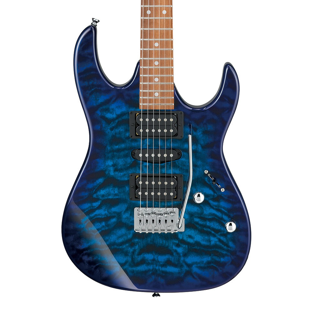 Ibanez アイバニーズ エレキギター Gio GRX70QA-TBB (Transparent Blue Burst)