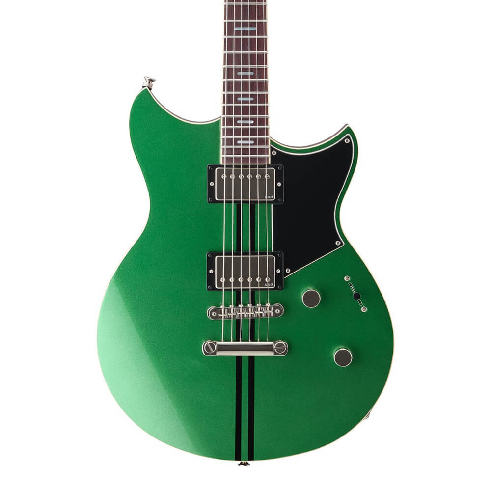 トピックスショッピングクレジット分割48回払いまで金利手数料0%！期間限定 2025年11月30日まで30,000円（税込）以上のお買い物が対象となります。本キャンペーンはクレジットカードでのお支払いは対象外となります。詳しくはお問い合わせください。アイテム説明【REVSTAR STANDARD SERIES】THE NEW STANDARD5ポジションセレクター、フォーカススイッチに加え、2種類のピックアップをラインアップ。幅広いサウンドを持つ、Revstarの新たなスタンダードモデル。RSS20は、カフェレーサーをイメージした6種類のカラーをラインアップ。チェンバー構造のボディ、カーボンファイバー挿入のネック、5ポジションセレクター、フォーカススイッチを搭載し、実用性の高い多彩なサウンドバリエーションを実現。●カフェレーサーにインスパイアされた5つのカラーフィニッシュ●チェンバー加工が施されたメイプル＆マホガニーボディ●カーボンファイバー挿入の3ピースマホガニーネック●ヤマハ独自開発のハムバッカーVH5搭載●5ポジションセレクター●フォーカススイッチ（トーンノブ Push/Pull）●ギグバッグ付属■新世代のREVSTAR2015年に登場したREVSTARは、ヤマハエレクトリックギターの十数年越しの新シリーズとして、大きな注目を集めました。2022年、新開発の技術を取り入れREVSTARシリーズは新たなステージへと進化しました。■MUSIC AND MOTORSロンドンから派生し、一世を風靡したモーターサイクル「カフェレーサー」。REVSTARシリーズは、「カフェレーサー」から着想を得て開発されました。ライダーに合わせてカスタマイズされたバイクのように、REVSTARには多様なラインアップ・カラーフィニッシュが揃っています。■革新と伝統REVSTARは、日本の革新性と伝統的な職人技をバランスよく融合させています。1966年まで遡るヤマハエレクトリックギターの歴史を踏襲しつつ、演奏性・汎用性・音色を追求した現代的な機能を備えています。■日本の伝統を表すヘッド裏の印章REVSTARのヘッド裏には、日本の伝統文化である“判子”を意識した印章が押されています。ElementとStandardモデルには「レヴスタ」、Professionalモデルには「日本製」と押されており、日本の伝統と職人技を表現しています。■「アコースティック・デザイン」をもとにしたチェンバー加工ヤマハの音響解析プロセス「アコースティック・デザイン」をもとにチェンバー加工を施し、豊かな鳴りとボディの軽量化を実現しました。さらにネックにカーボン材を挿入することで剛性・音鳴りを向上しています。■5ポジションセレクターセレクターのポジション2と4では、通常の3シングルコイルギターのハーフトーンのようなサウンドを、音量を落とすことなく得ることができます。■フォーカススイッチトーンノブのプッシュプルはヤマハオリジナルの“フォーカススイッチ”となっています。ピックアップの巻き数を増やしたような効果があり、中低域を強調したアグレッシブな音色変化が可能です。■選べるピックアップハムバッカー搭載のRSS20とRSS20L、P-90タイプのシングルコイルを搭載したRSS02Tをラインアップ。どちらもヤマハ独自開発のピックアップで、アルニコVマグネットによるパワフルな音色が特徴です。主な仕様仕様 : セットネック弦長 : 24-3/4” (628.6mm)ボディ : トップ：メイプル / バック：チェンバードマホガニー仕上げ : グロスネック : 3ピースマホガニー,カーボンファイバーネック仕上げ : サテンポリウレタン指板 : ローズウッド指板アール : 12" (304.8mm)フレット仕様 : ステンレスジャンボフレット数 : 22ナット : PPSネック幅　0フレット/12フレット : 41.9 / 56.8 mmネック厚 　1フレット / 12フレット : 21.0 / 23.9 mmフロントピックアップ : VH5n: ハムバッカー / アルニコ Vリアピックアップ : VH5b: ハムバッカー / アルニコ Vコントロール : マスターボリューム,マスタートーン（プッシュ-プル「フォーカススイッチ」）ピックアップスイッチ : 5ーポジションスイッチブリッジ : チューン O マチック弦間ピッチ : 10.5mmテールピース : ストップテールピースペグ : ダイキャストケース : ギグバッグ※画像はサンプルです。実際の木目等異なります。納期について売却時は迅速に商品情報の削除を心掛けておりますが、ショッピングページの更新までにタイムラグが生じ、ご注文のタイミングによっては商品のご用意ができない場合がございます。あらかじめご了承くださいますようお願い申し上げます。あす楽対象商品以外、納期のご確認はご注文前に「商品についての問合わせ」よりお問い合わせください。