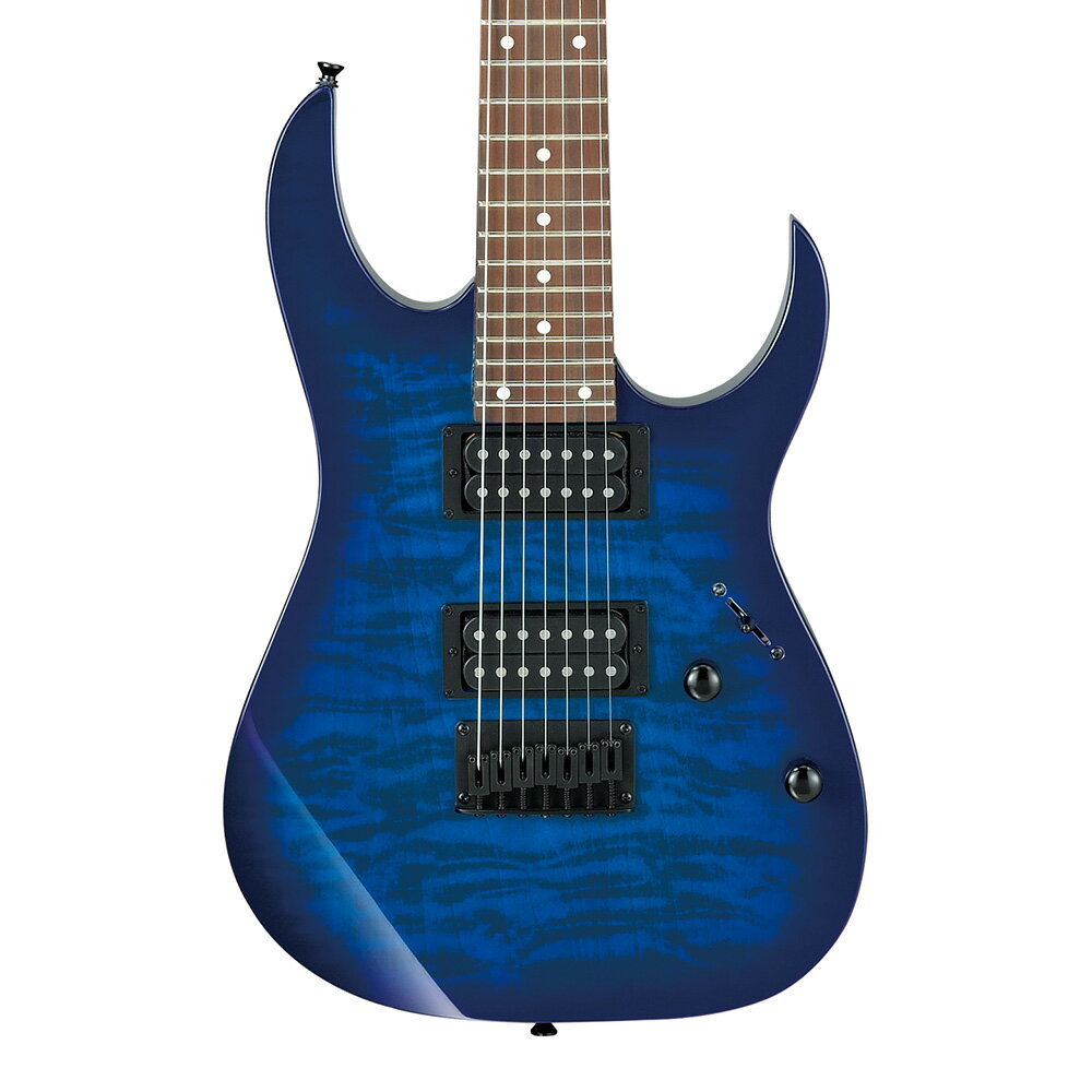 Ibanez アイバニーズ エレキギター Gio GRG7221QA-TBB (Transparent Blue Burst)