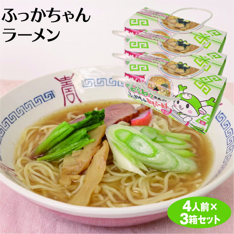 埼玉 お土産 ふっかちゃんらーめん 4食入×3箱 深谷ねぎ ねぎ 味噌 ラーメン ねぎ味噌 埼玉みやげ 樽沢