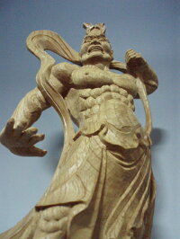 木彫り・・・欅仁王像30cm