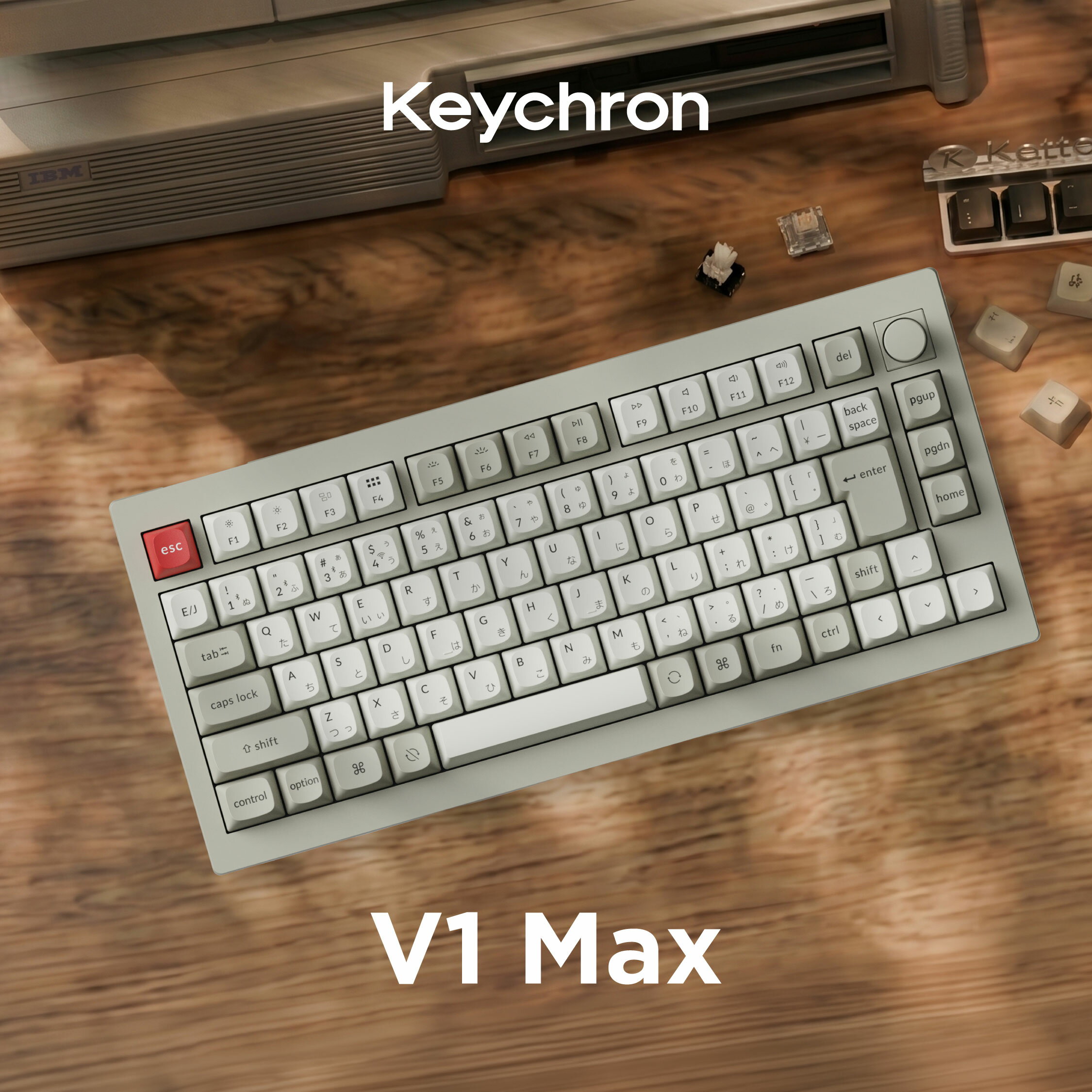 Keychron V1 MAX QMK/VIA ワイヤレスカスタム・メカニカルキーボード