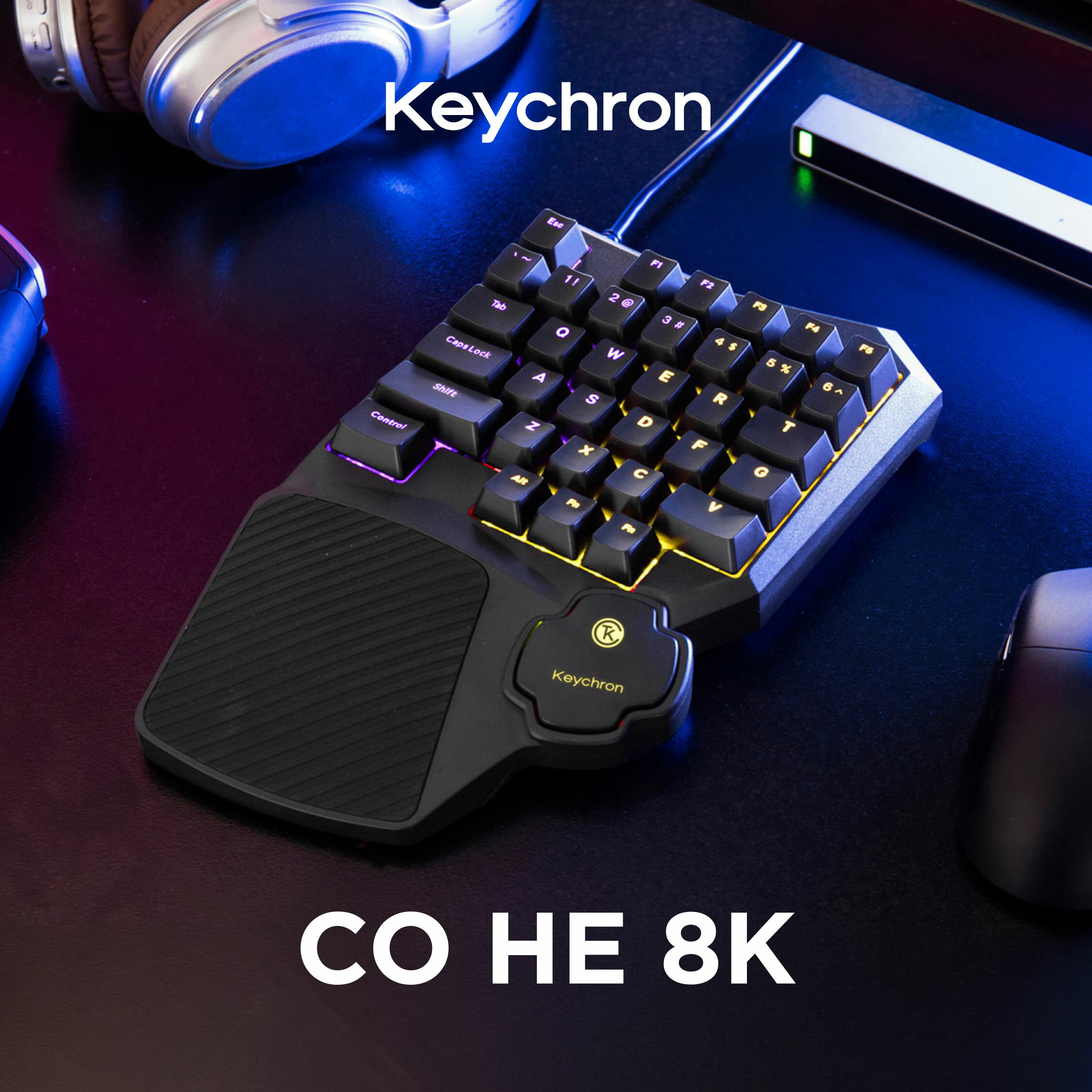 Keychron C0 HE 片手用マグネティックスイッチゲーミングキーボード