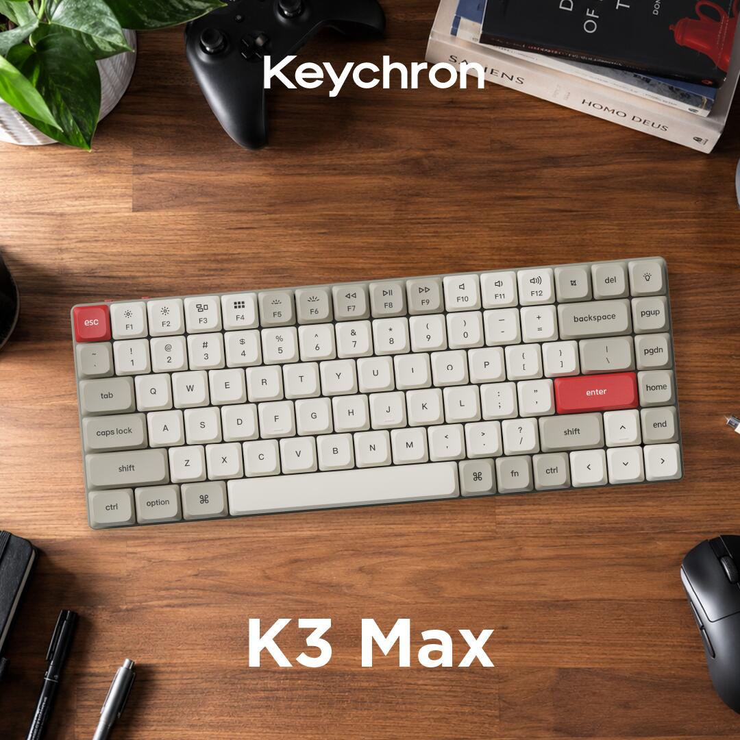 Keychron K3 Max QMK/VIA ワイヤレス カスタム・メカニカルキーボード