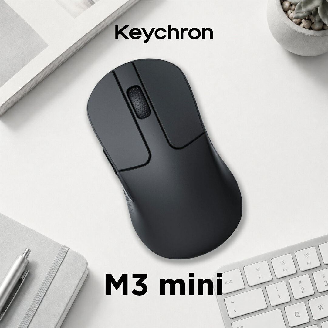 Keychron M3 Mini ワイヤレスマウス_マルチペアリング_オフィス_テレワーク_macOS_Windows_iOS_Android_Linux_人気