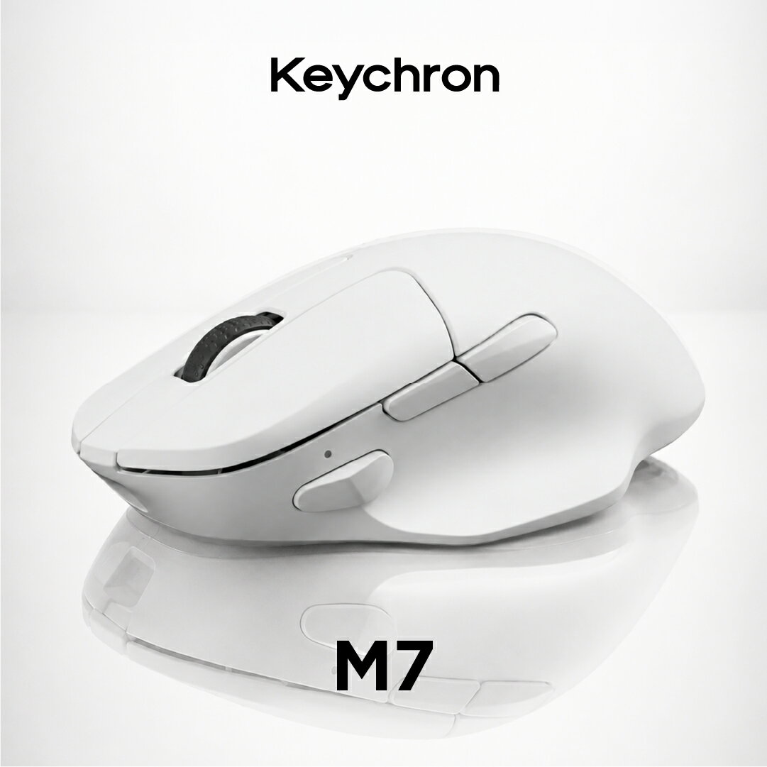 Keychron M7 ワイヤレスマウス_マルチペアリング_オフィス_テレワーク_macOS_Windows_iOS_Android_Linux_人気