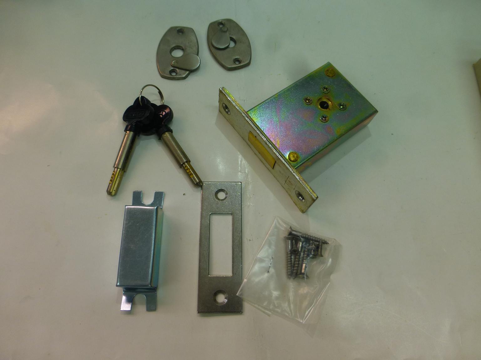 棒鍵　ディンプル　コラムシリンダー本締り錠　B/S50mm