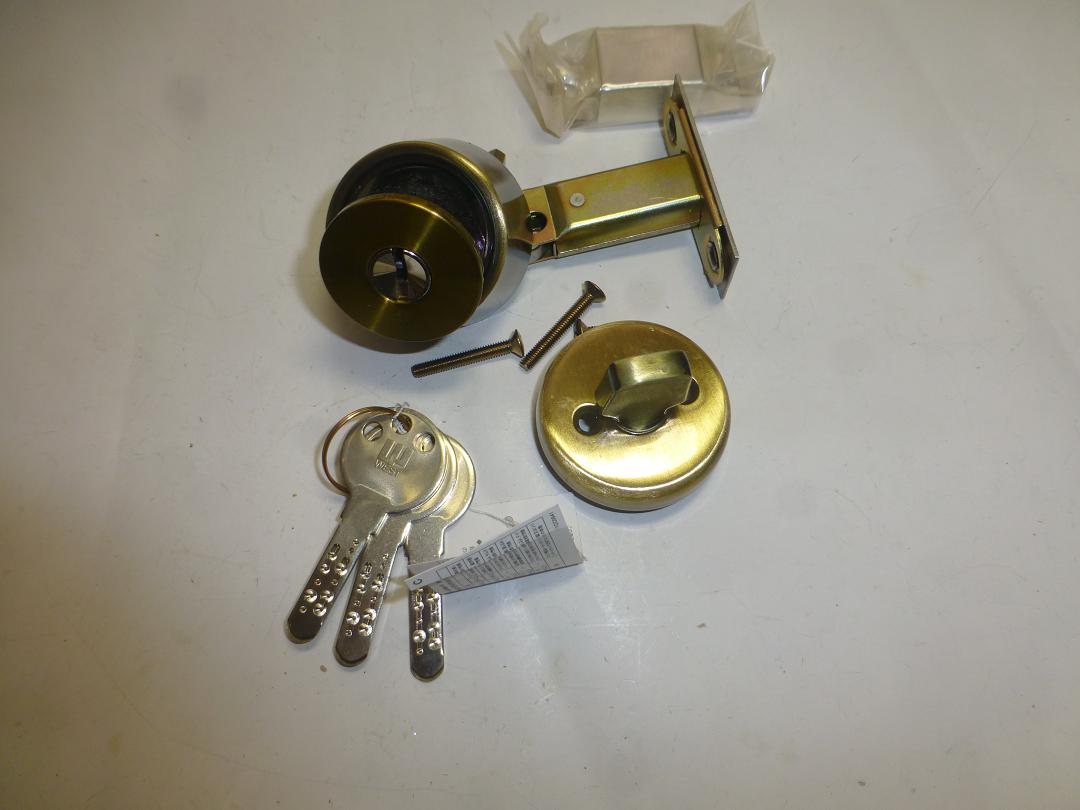 WEST　本締り錠　222-T1605-GO　B/S60mm