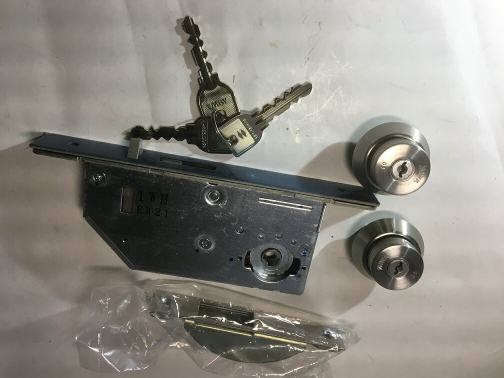 MIWA 静音引戸鎌錠　　U9FG3-4 51mm 50〜58mm　両面キー