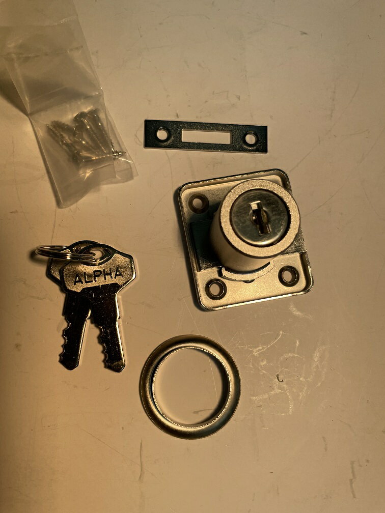 ALPHA　ロッカー錠　V4580　　21mm