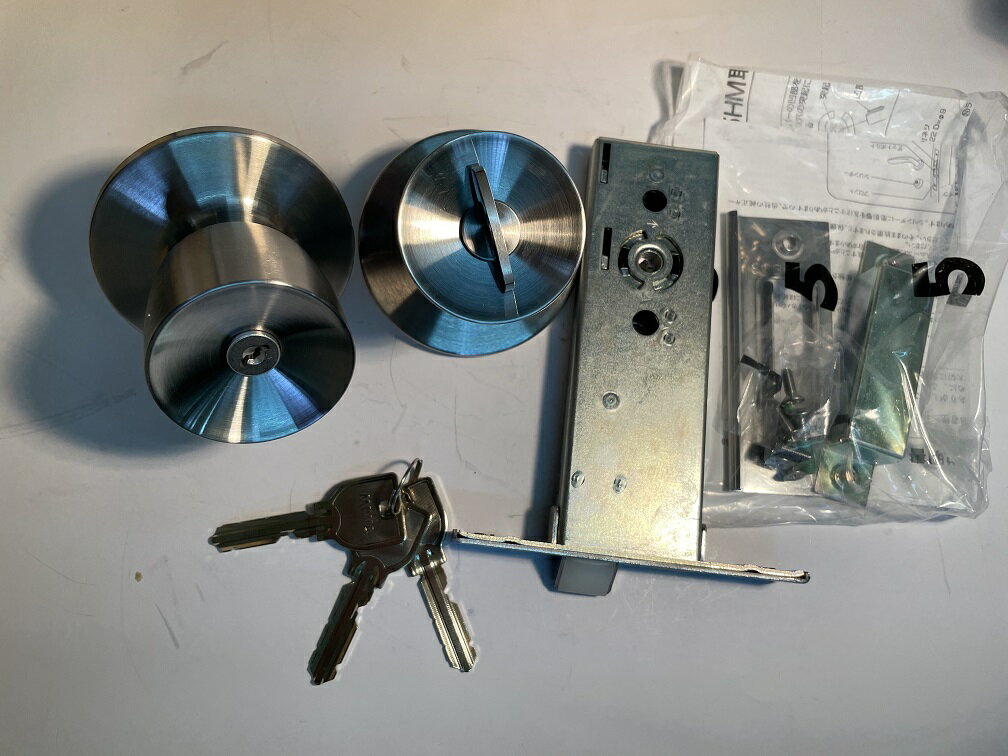 Rakuten - MIWA 握り玉錠　近畿工業　M-80　B/S100　扉厚30