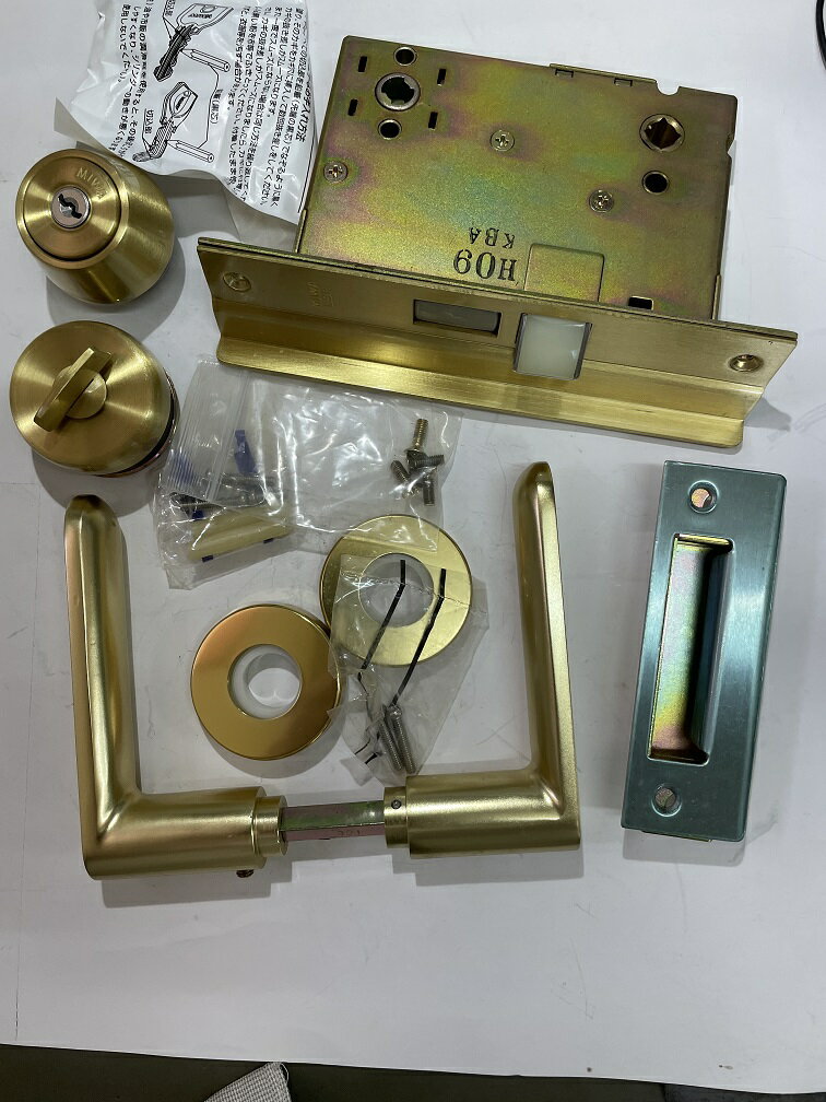 Rakuten - MIWA　U9SW-LA310レバーハンドルセットGD 右　64mm33〜42mm