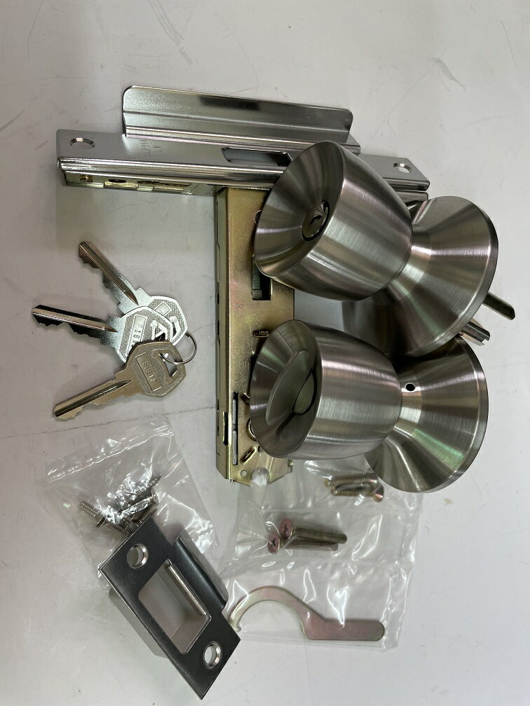 Rakuten - ALPHA　握り玉錠 33M05-TRW-32P-100-ALU ドア厚25~43mm B/S100