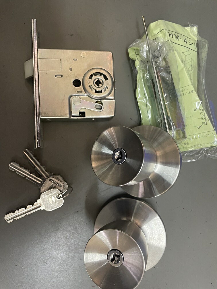 乐天商城 - MIWA 握り玉錠　HMD-4扉厚33〜42mm　B/S64mm