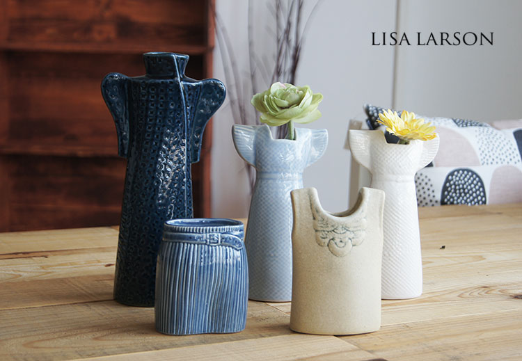 【楽天市場】リサ・ラーソン lisa larson VASES DRESS 花瓶 ドレス / ワードローブシリーズ /北欧 / スウェーデン