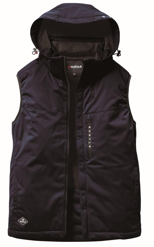 樂天商城 - BURTLE バートル ストレッチフーディ防寒ベスト ワークウェア 3264 高伸縮 防風 撥水 保温 秋冬 作業服 ユニセックス 受注発注