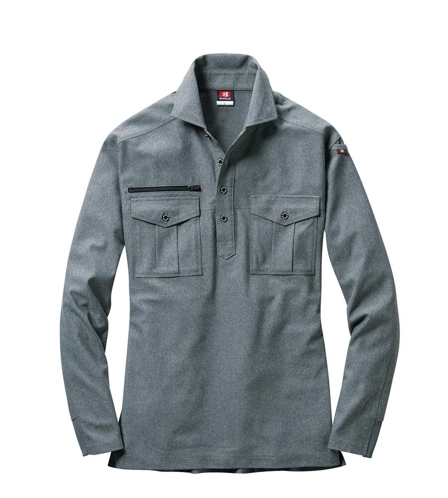樂天商城 - BURTLE バートル 長袖シャツ 705 春夏用 ストレッチ 吸汗速乾 制電 UVカット ユニセックス 受注発注