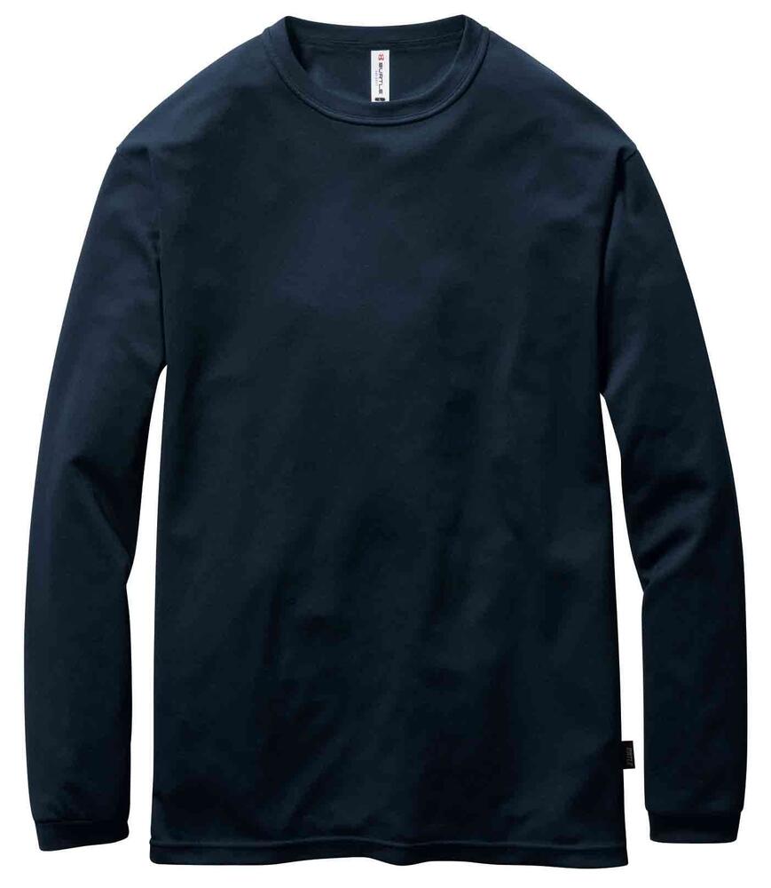 樂天商城 - BURTLE バートル ロングスリーブTシャツ 長袖Tシャツ 155 吸汗速乾 UVカット ストレッチ エコ リサイクル ドライ 春夏 作業服 ワークウェア アウトドア ユニセックス 受注発注
