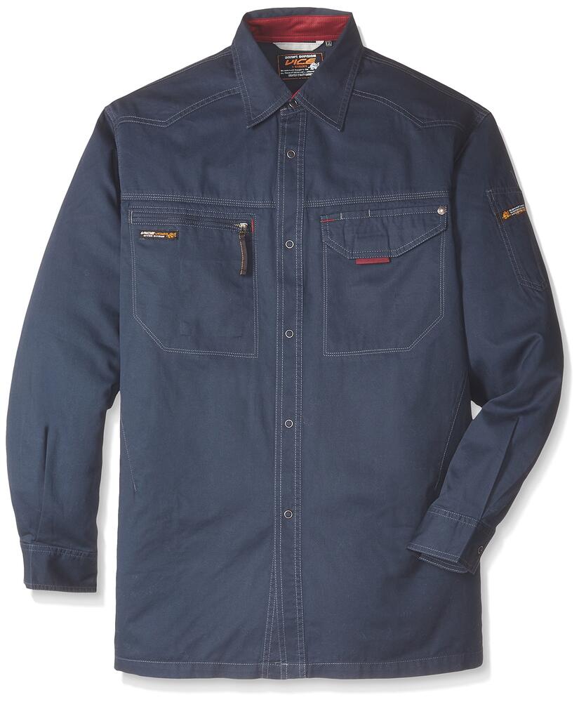 樂天商城 - BURTLE バートル 長袖シャツ ワークシャツ 作業服 1303 綿100% シリコンソフト加工 ライトチノ 春夏 メンズ 受注発注