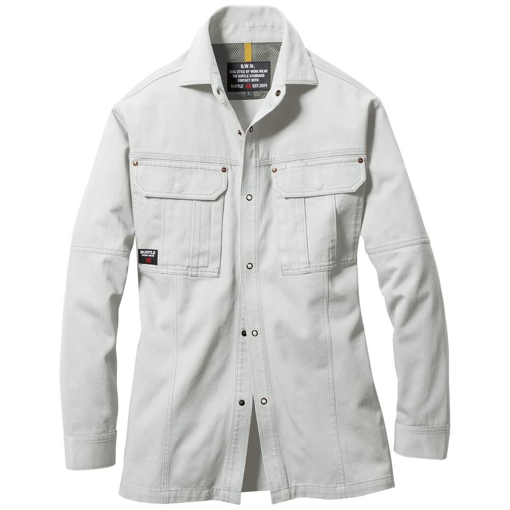 樂天商城 - BURTLE バートル 長袖シャツ 作業服 8035 綿100% チノクロス 製品洗い 防縮 火に強い ワークウェア オールシーズン メンズ 受注発注