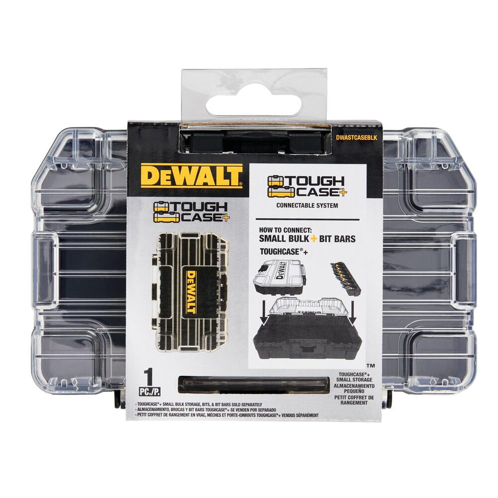 樂天商城 - DEWALT デウォルト タフケース パーツケース 小物入れ DWASTCASEBLK 連結可能 積み重ね ビット整理 腰袋サイズ コンパクト 工具収納 スケルトン蓋 現場 DIY 作業効率UP 受注発注