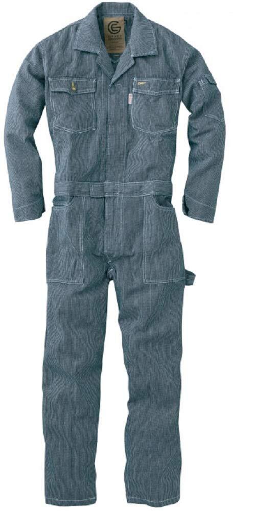 樂天商城 - GRACE ENGINEERS グレースエンジニアーズ 長袖つなぎ ツナギ 作業服 GE-105 綿100% ヒッコリー ワンウォッシュ オールシーズン ワークウェア DIY メンズ レディース ユニセックス 受注発注