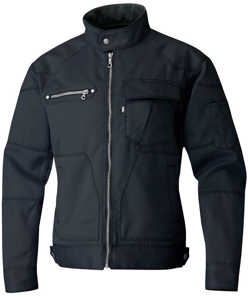 樂天商城 - TORAICHI 寅壱 長袖ブルゾン 作業服 作業着 3920-124 制電 耐久性 イージーケア ヘリンボーン シャープ 高機能 通年 ワークウェア メンズ 受注発注