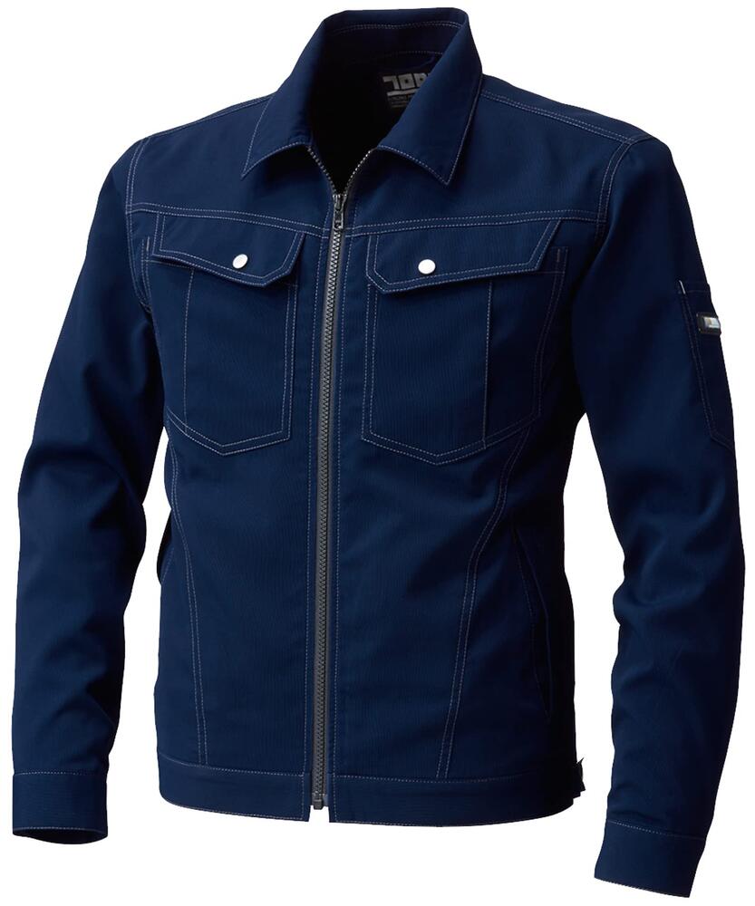 樂天商城 - TORAICHI 寅壱 長袖ブルゾン 作業服 作業着 3301-124 吸汗速乾 軽量ストレッチ シンプルデザイン 春夏用 ワークユニフォーム 制服 メンズ 受注発注