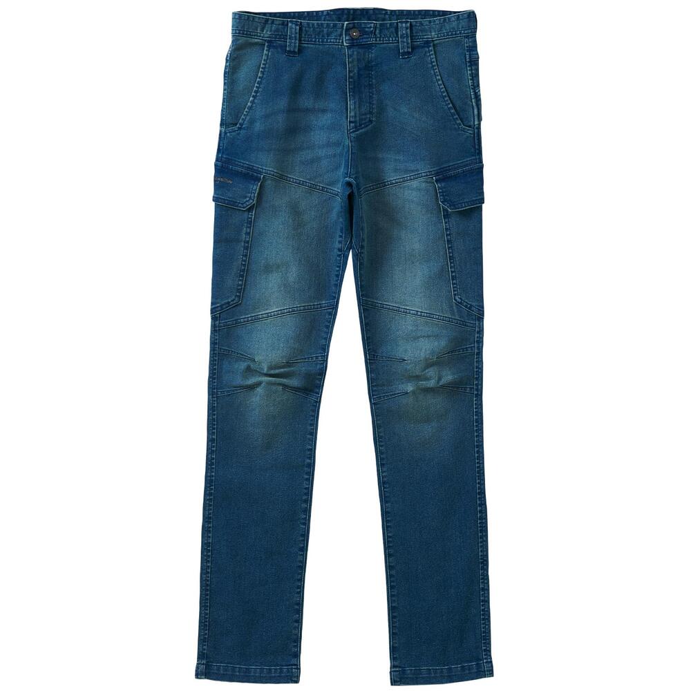 樂天商城 - TORAICHI 寅壱 デニムカーゴジョガーパンツ 作業服 8890-219 ストレッチ ストーンウォッシュ ビンテージ 日本製金具 通年 ワークウェア メンズ 受注発注