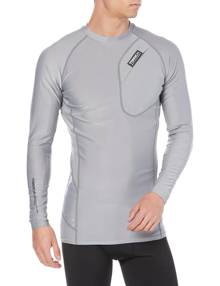 樂天商城 - TORAICHI 寅壱 長袖クルーネックTシャツ アンダーウェア ワークウェア 作業服インナー UVカット 吸汗速乾 消臭テープ付 オールシーズン 作業現場 普段使い メンズ 受注発注