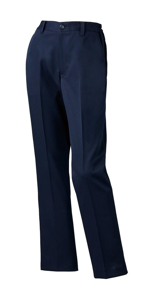 樂天商城 - KURODARUMA クロダルマ レディーススラックス ノータック 脇シャーリング 316701 通年用 ポリエステル100% サージ素材 制電機能 作業服 ワークウェア 女性用 受注発注