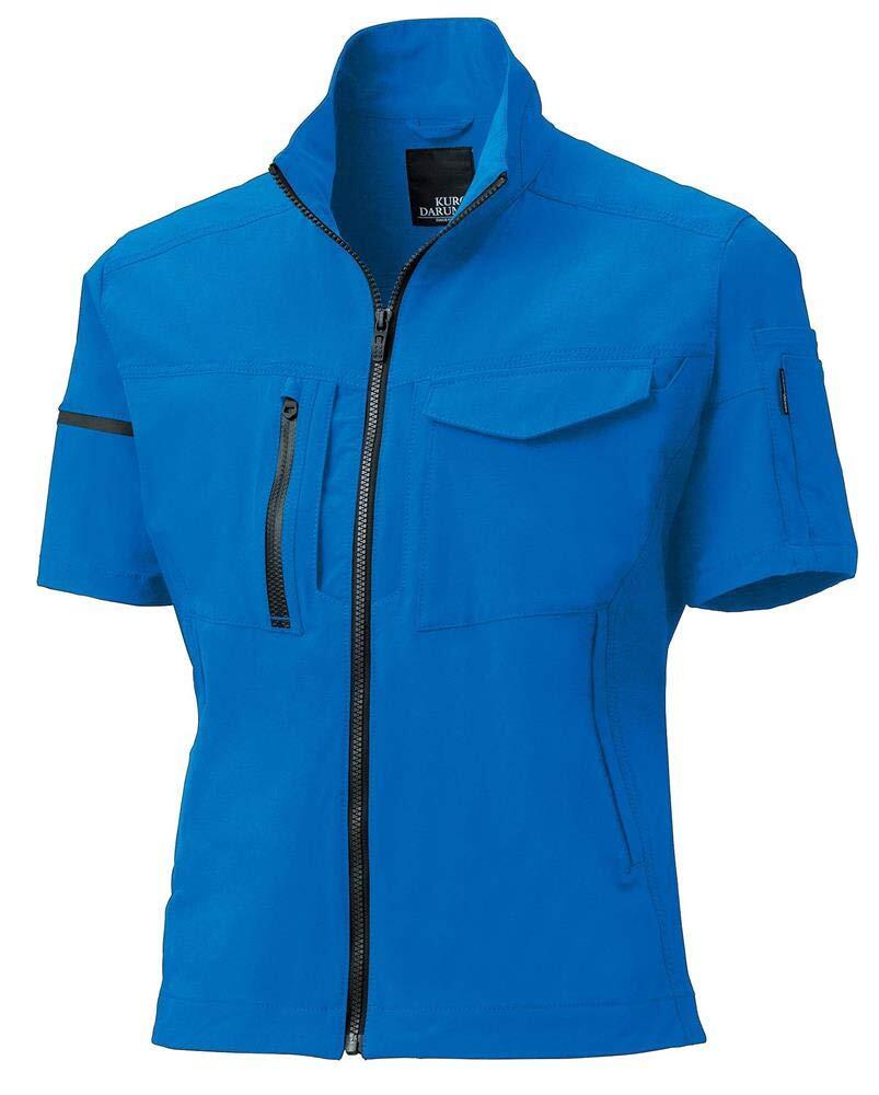 樂天商城 - KURO DARUMA クロダルマ 半袖ジャンパー ワークジャケット 266741 3Dストレッチ 接触冷感 UVカット 夏 作業服 ワークウェア ユニセックス 受注発注