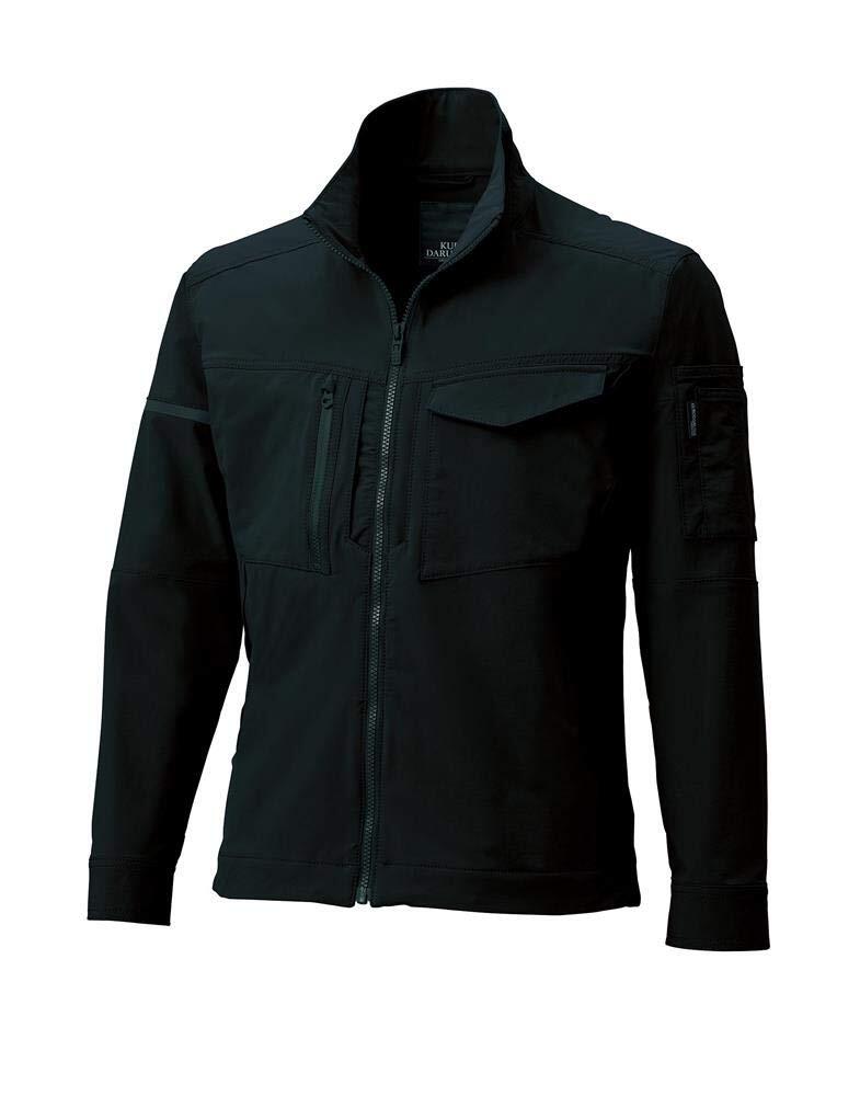 樂天商城 - KURODARUMA クロダルマ 長袖ジャンパー 作業服 ワークウェア 256741 3Dカッティング 全方向ストレッチ 接触冷感 UVカット 速乾 反射 ノーフォークメッシュ 春夏 ユニセックス 受注発注