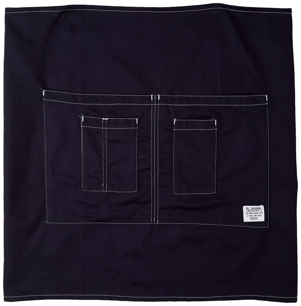 樂天商城 - KURO DARUMA クロダルマ エプロン 前掛け DG902 大容量ポケット付き 綿100% 焚火 キャンプ 作業 アウトドア イベント 男女兼用 オールシーズン 受注発注