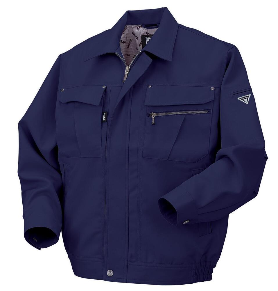 樂天商城 - KURO DARUMA クロダルマ 長袖ジャンパー 作業ブルゾン 防汚 裏綿 ストレッチ 帯電防止 通年 作業現場 ユニフォーム ユニセックス 受注発注