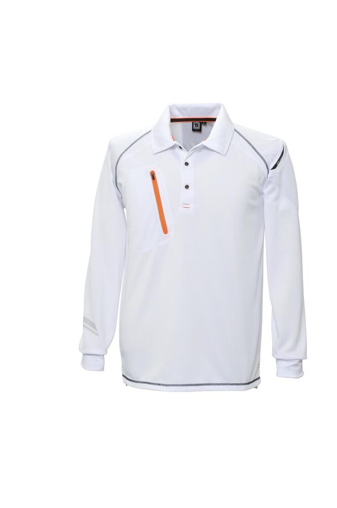 樂天商城 - TS DESIGN 藤和 長袖ポロシャツ ロングスリーブ ポロ 5075 FLASH ドライメッシュ 消臭 吸汗速乾 春夏 作業着 ワークウェア スポーツ アウトドア ユニセックス 受注発注