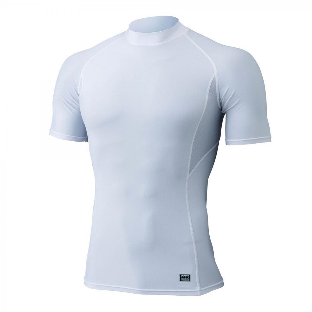 樂天商城 - TS DESIGN ティーエスデザイン 藤和 MuscleSupport 涼 ハイネックショートスリーブシャツ コンプレッション アンダーシャツ 841551 接触冷感 吸汗速乾 UVカット 作業着 ワークインナー スポーツ 男女兼用 春夏 受注発注