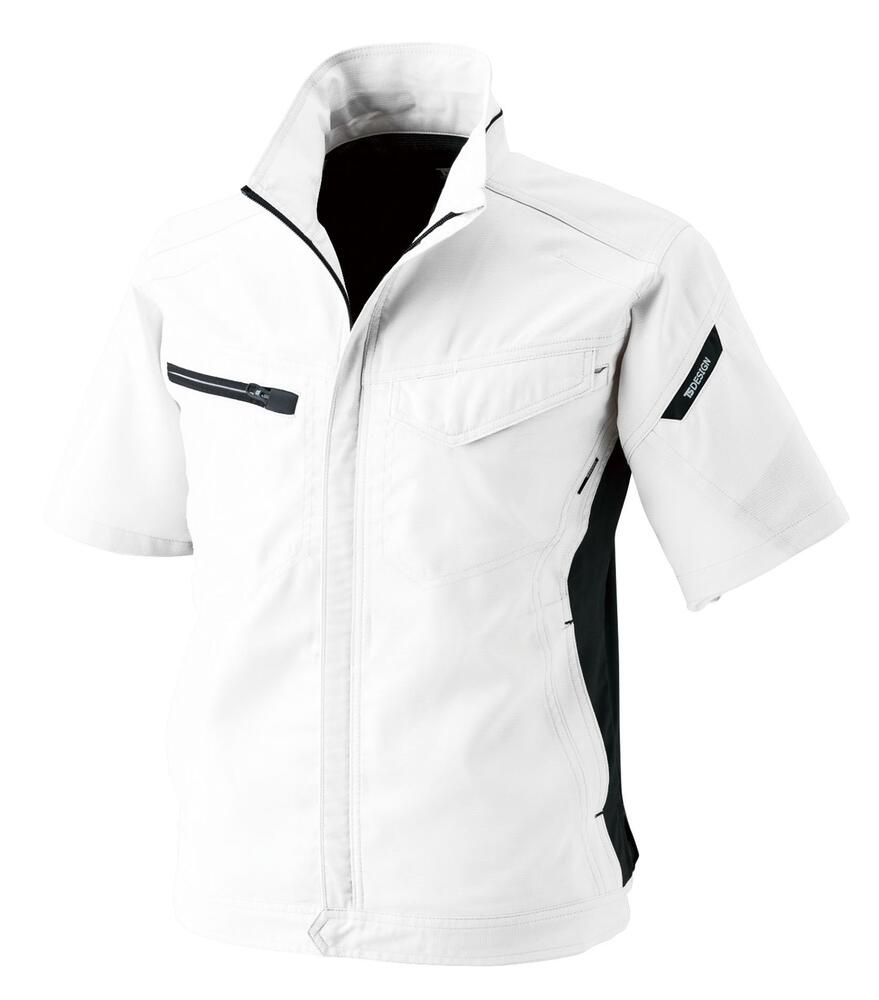Rakuten - [6月中エントリーでP10倍]TS DESIGN ティーエスデザイン AIR ACTIVE ショートスリーブジャケット 8156 半袖 作業服 作業着 ストレッチ 高通気 帯電防止 JIS T8118 春夏 ワークウェア 男女兼用 受注発注