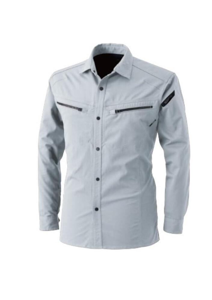 樂天商城 - TS DESIGN (ティーエスデザイン) 長袖シャツ ロングスリーブシャツ 5305 高機能素材 ストレッチ 吸汗速乾 UVカット 遮熱 透け防止 日本製 春夏 作業服 ユニセックス 受注発注