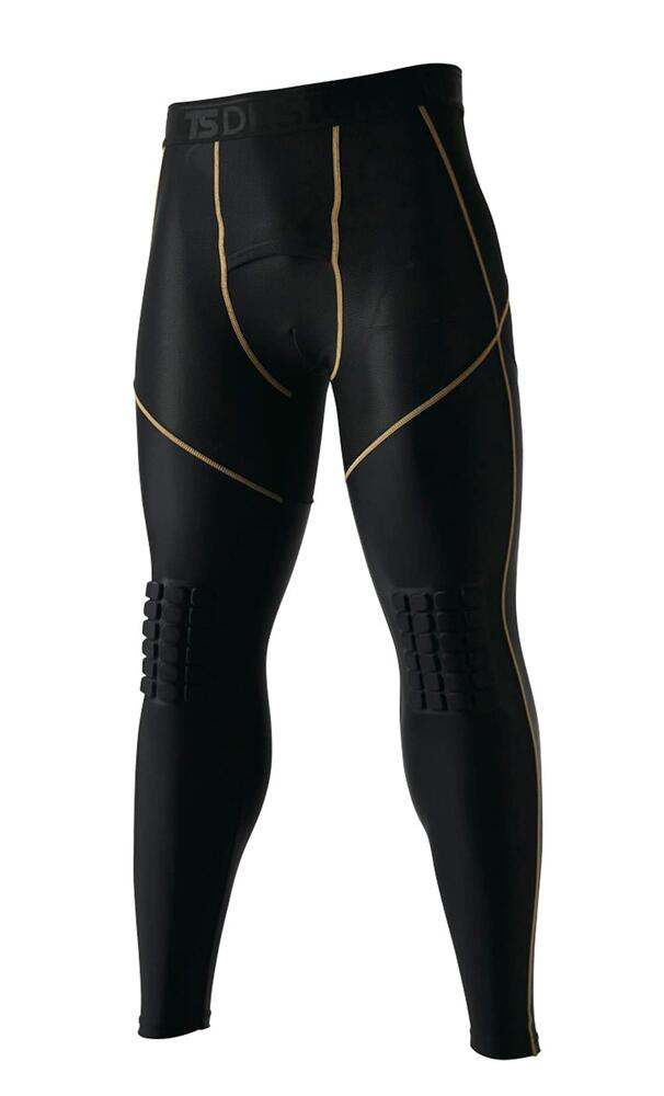 樂天商城 - TS DESIGN ティーエスデザイン 藤和 ニープロテクトロングパンツ インナータイツ スパッツ 8320 クールアイス 接触冷感 吸汗速乾 UVカット 適圧サポート 春夏 作業着 スポーツインナー メンズ 受注発注