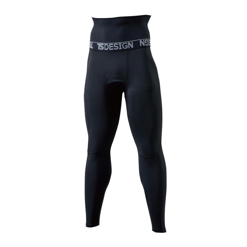 樂天商城 - TS DESIGN ティーエスデザイン 腹巻付きロングパンツ 82241 マイクロフリース インナー 防寒タイツ 保温 ストレッチ 帯電防止 秋冬 作業 スポーツ アウトドア ユニセックス 受注発注